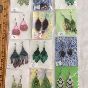 Various Handwoven Earrings